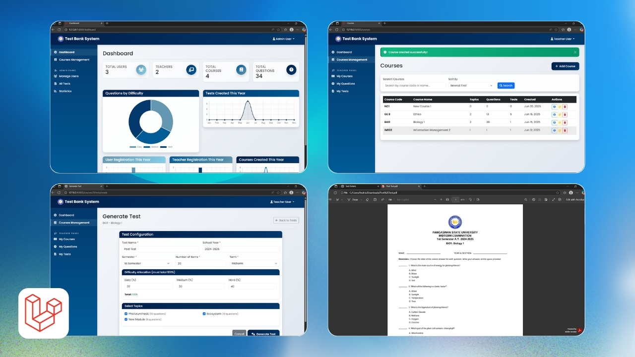 General Education Test Bank System